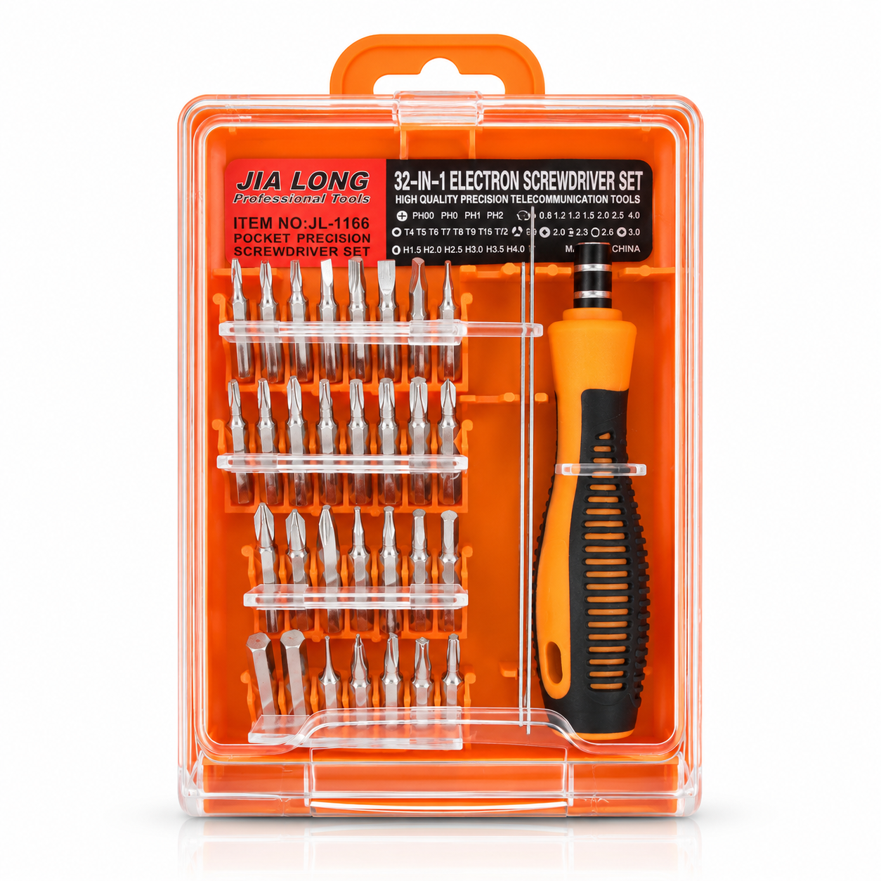 FARAZTOOL PRO-GRIP 32-in-1 Electronic Precision Screwdriver Set (JL-1166)
