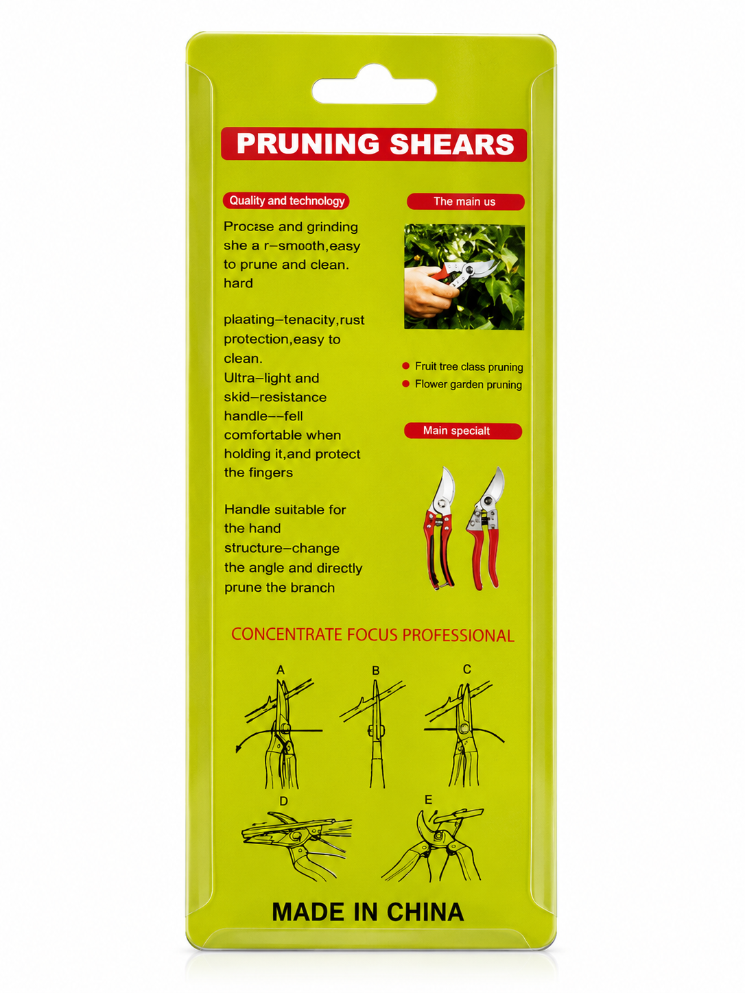 FARAZTOOL PRO-GRIP Professional Garden Pruning Shears